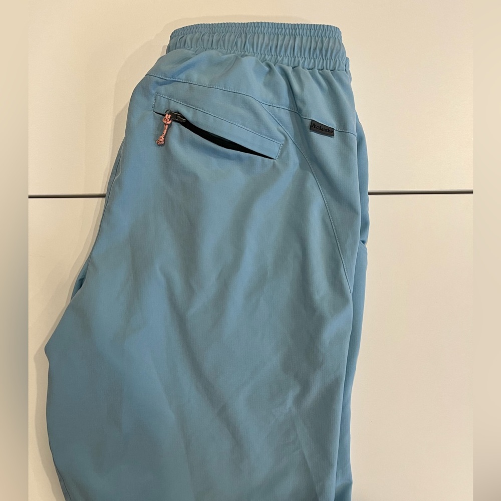 Blue swim shorts. Worn once.